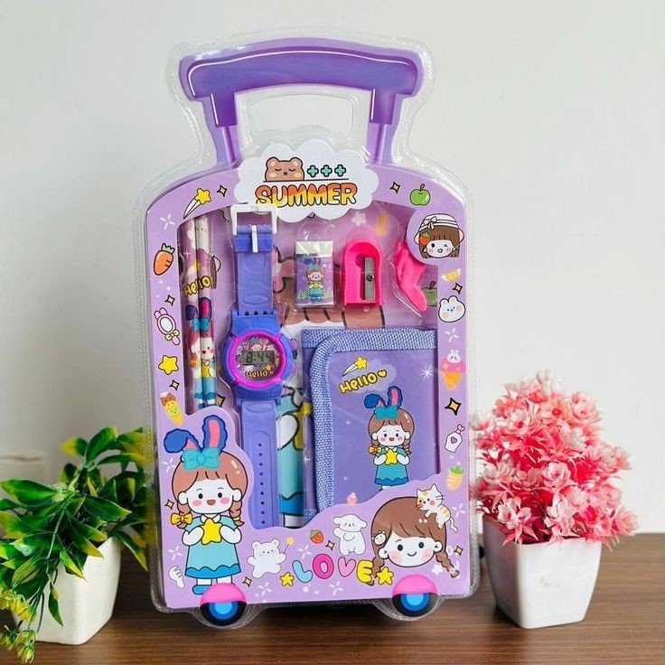 520 Kids Trolly Type Stationary Gift Set